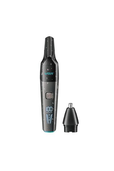 OEM Επαναφορτιζόμενη μηχανή Trimmer με οθόνη 1200mAh VGR V-603 σε μαύρο χρώμα