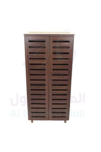 Generic خزانة أحذية أنيقة - بني داكن - 170x80x33 سم