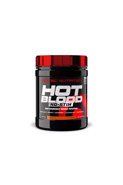 Scitec Hot Blood No-Stim - Pre-antrenament, Suc de portocale, 375 g