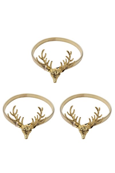 Generic Brand 3 bucăți inele decorative metalice pentru perdele, stil Crăciun...