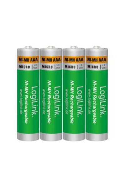 OEM Μπαταρίες επαναφορτιζόμενες ΑΑΑ 1.2V LogiLink LR03RB4 (4 τεμάχια)