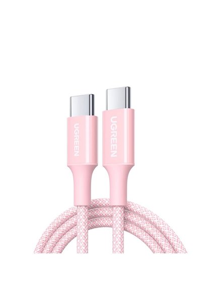 OEM Καλώδιο φόρτισης UGREEN L501 35441 USB-C σε USB-C PD 60W 1m σε ροζ χρώμα