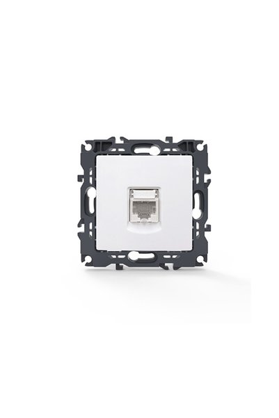 Aca Light PRIME ΥΠΟΔΟΧΗ ΔΙΚΤΥΟΥ ΛΕΥΚΗ 1X RJ45 CAT6 UTP IP20 / 1000113201