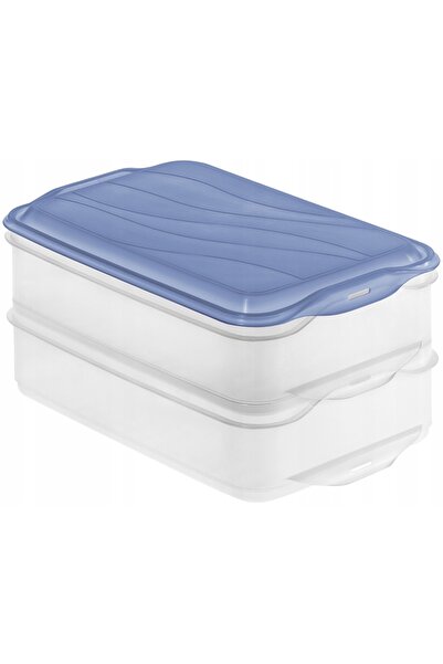 Rotho Recipient alimentar din plastic RONDO de 2.7L, set de 2 piese, pentru b...