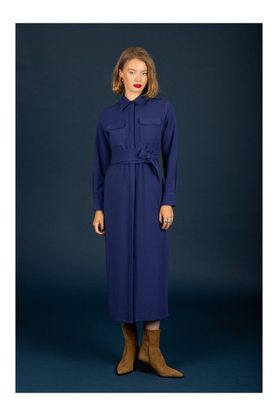 CHATON Φόρεμα Wanda – Ink Blue - M