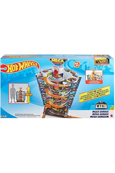 HOT WHEELS Set modular Mega Garaj Parcare + mașinuță de jucărie