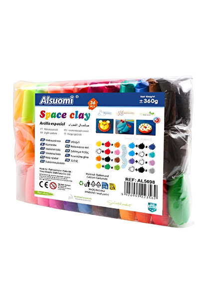 OEM Ελαφρύς πηλός 36 χρωμάτων 360g Air Dry Clay Alsuomi AL5698