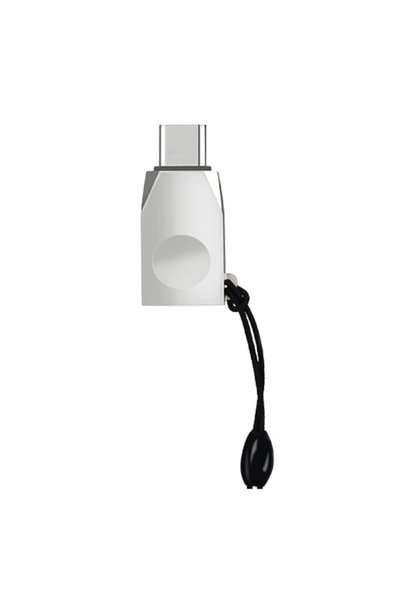 Hoco Αντάπτορας Type-C to USB UA9 σε ασημί χρώμα