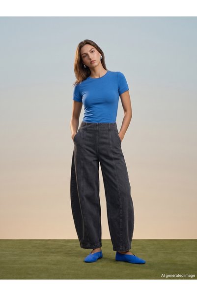 Dilvin 72385 100% Cotton Side Zipper Jeans