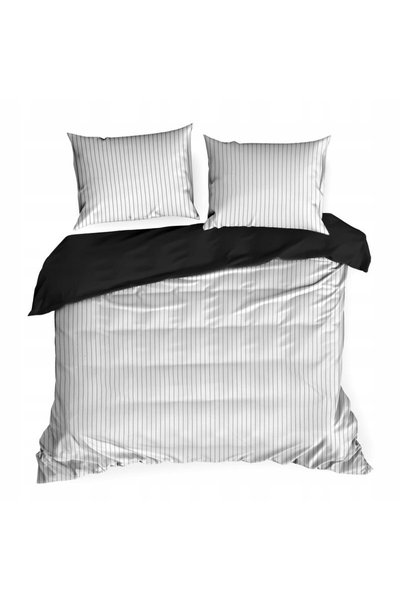 Eurofirany Lenjerie de pat 220x200cm 100% bumbac Reversibilă Cu fermoar Antia...
