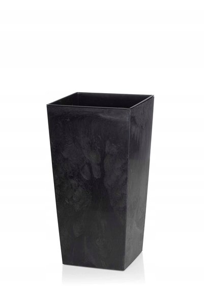 HowHomely DONICA negru beton Modern pentru living cu inserție Suport pentru f...
