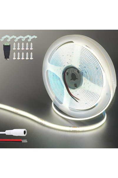 Generic 24V COB LED Strip Lights(No Power Supply),32.8FT/10M,Cool White,320LE...
