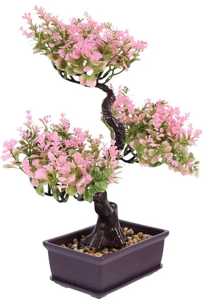 Generic شجرة بونساي اصطناعية للديكور المنزلي من BNBNMA، نموذج نبات أخضر صناعي...