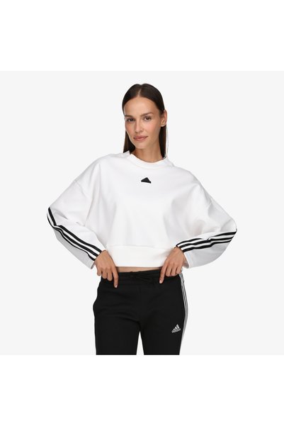 adidas IZ0005-K adidas W Fı 3S Swt Hanorac de damă alb