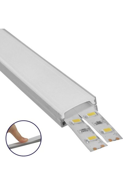 GloboStar® GloboStar ALP-Linear Προφίλ Αλουμινίου Επιφανειακής Τοποθέτησης Al...