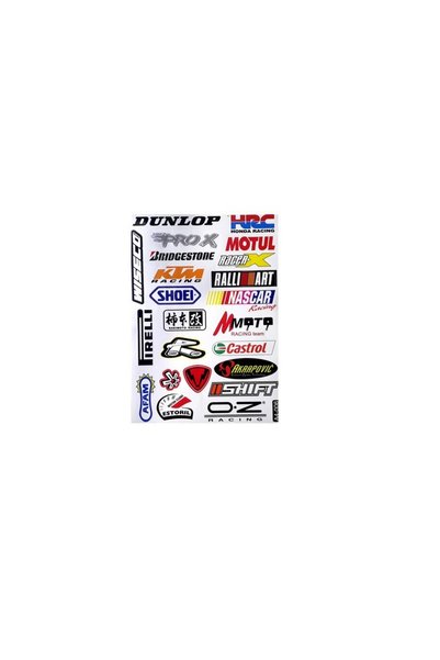 monero Motosiklet Karma Sticker (Etiket) Seti