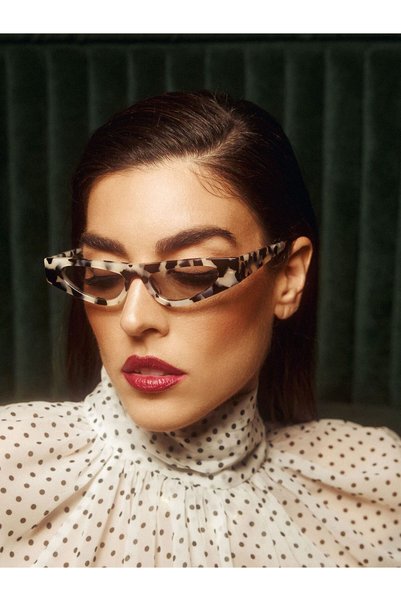 AV SUNGLASSES Κολέτ Μαύρο/Λευκό Προστασία UV400