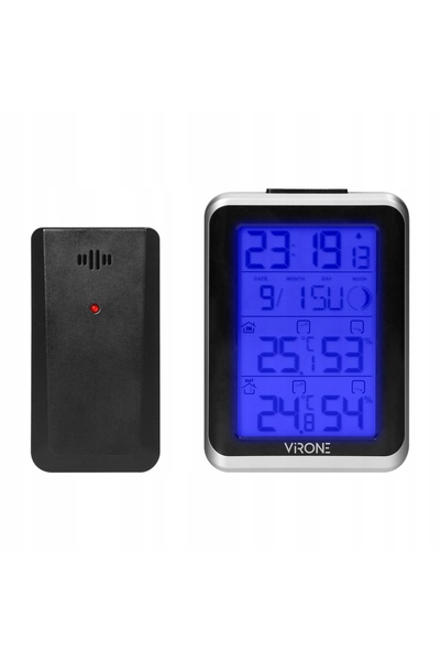 Orno Stație meteo wireless Temperatură, Umiditate, LCD, alarmă / WS-3