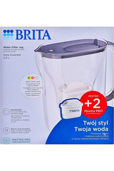 BRITA Style Essential + 2 Maxtra Pro Απόλυτη Απόδοση (γραφίτης) - (1059834)
