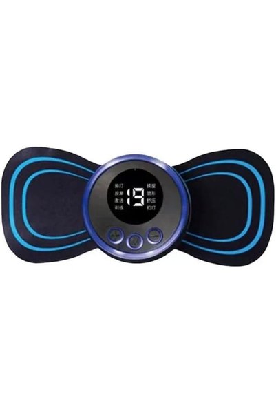 OEM Φορητή Mini συσκευή μασάζ με 8 λειτουργίες EMS μαύρο-Μπλε