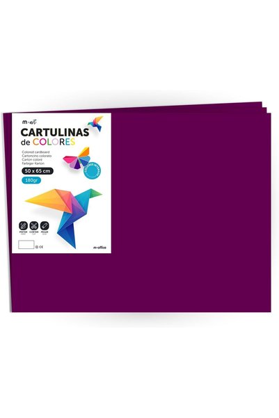 Generic Coloured Card 50 x 65 cm Large Card Stock - Bright and Intense Colour...