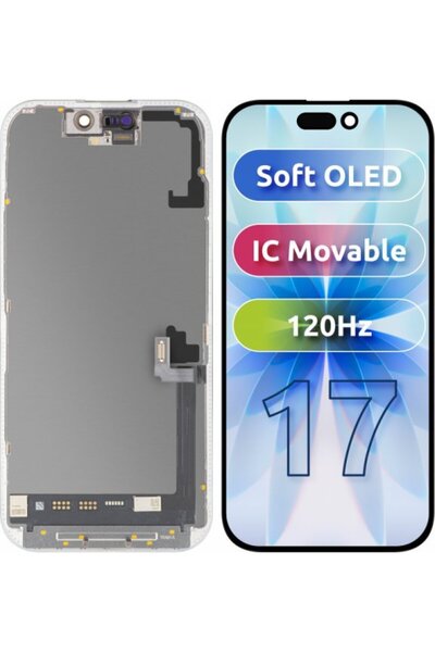 M.P. Μονάδα οθόνης LCD MP για Apple iPhone 17, Μαλακή OLED FHD 120Hz Έκδοση μ...
