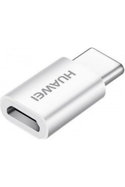 Huawei Μετατροπέας Micro USB Female σε USB-C Male λευκό 1 τεμάχιο AP52