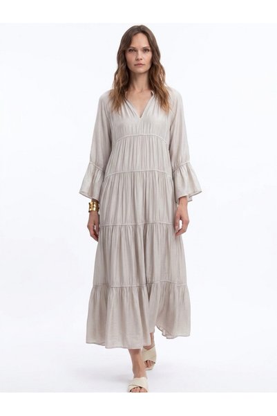 NEMA RESORT Nema Resortwear Amani Maxi Φόρεμα – Grey - S