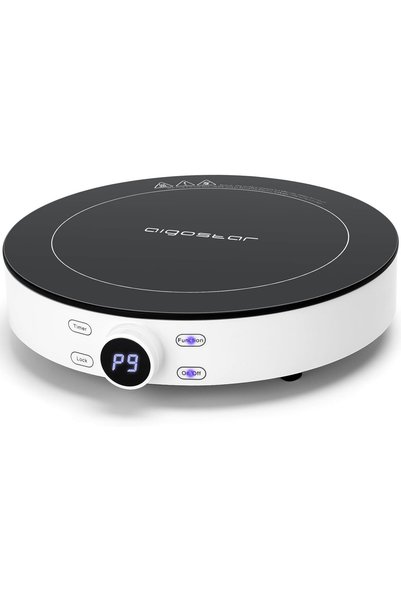 OEM Κυκλική επαγωγική εστία 2000W με Touch Control και 9 επίπεδα ισχύος Aigostar