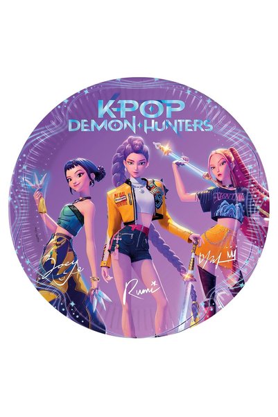 OEM Πιάτα χάρτινα πάρτυ K-POP πακ=8τεμ ø23 ø23 εκ. K-Pop 98638 - 1 τεμάχιο