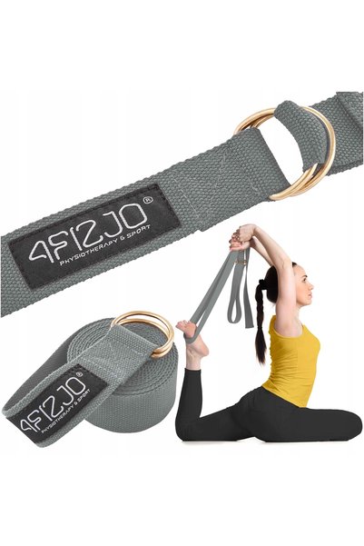 4Fizjo Centură de yoga, centură de stretching, material pentru stretching, 3 m