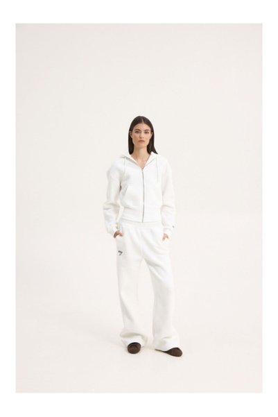 SUNSETGO Zen Sweatpants Λευκό - M/L