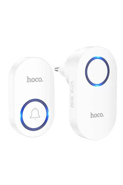 Hoco Ασύρματο κουδούνι πόρτας HC-HI25WH σε λευκό χρώμα