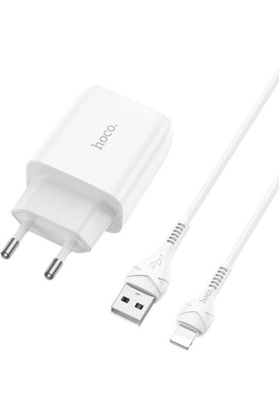 Hoco Φορτιστής με θύρα USB-Α 2.4A και καλώδιο Lightning DC36