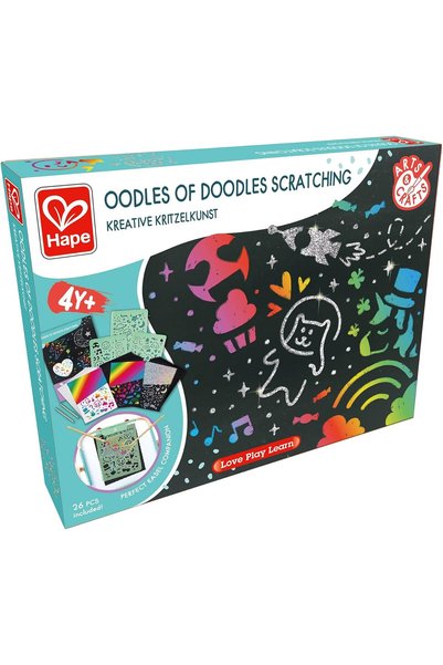 Generic Oodles of Doodles Scratching - Scratch Art Set for Kids - Rainbow Scr...