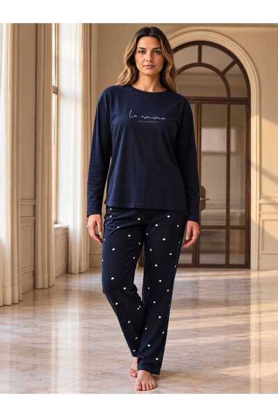 Pijamoni طقم بيجامة فاخرة من المخمل الفرنسي الناعم والدافئ
