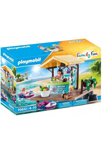 Playmobil Distracție în familie 70612 Închiriere bărci și Bar cu sucuri