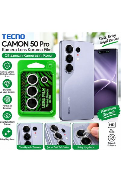 tekno grup Tecno Camon 50 Pro Lens Protection Camera Protector Cl-07 - Silver