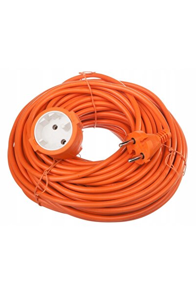 Emoshayoga Cablu prelungitor 30 m / 1 priză / portocaliu / PVC / 230 V / 1 mm²