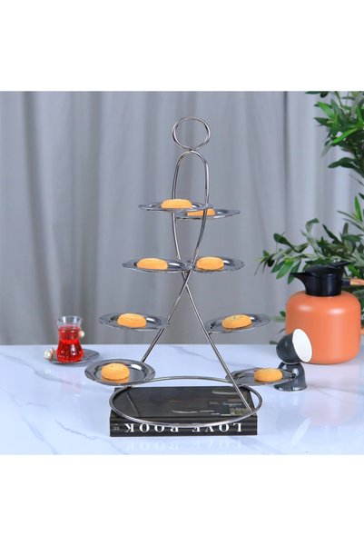 Generic شيال حلاء من الستانلس ستيل بشكل فاخر - فضي - 13x13x50 سم