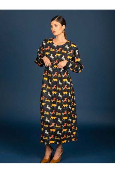 CHATON Clemence Φόρεμα Oversize Μαύρο - L