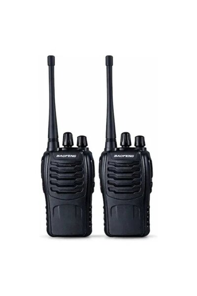BAOFENG Σετ 2 ασύρματοι πομποδέκτες UHF 5W USB μαύροι BF-999S