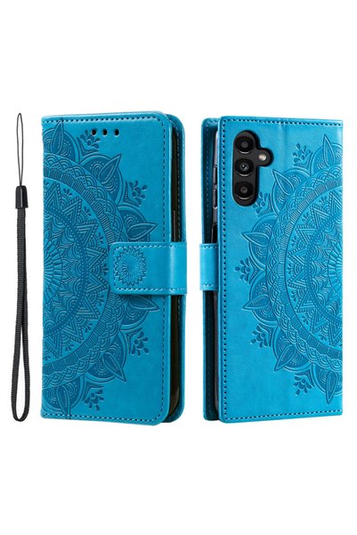 XGSM Husă flip Samsung Galaxy A35 5G, Mandala, Albastru