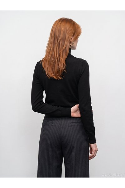 Dilvin 10883 Turtleneck Wool Blend Sweater
