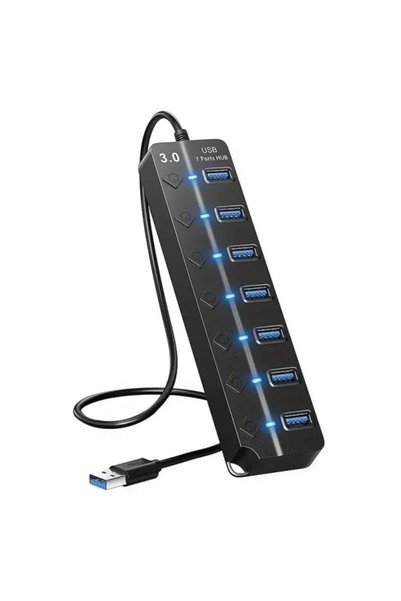 OEM USB Hub 7 θυρών 3.0 με διακόπτες ARRANGO AC49296