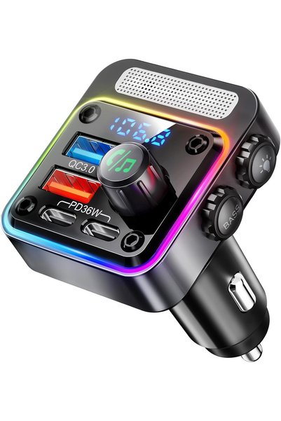 OEM FM Transmitter Bluetooth 5.3 αυτοκινήτου με USB-C PD 30W, QC3.0 36W και R...