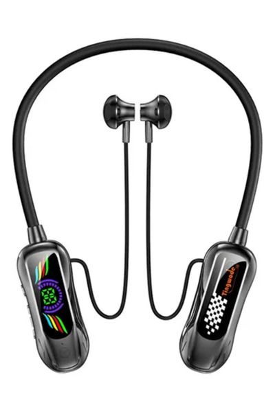 OEM Ασύρματα ακουστικά Neckband Bluetooth με οθόνη LED BASS G63