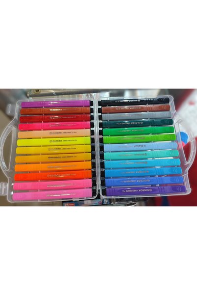 Globox 24 Colors Triangular Felt-Tip Pens Set Ard660874