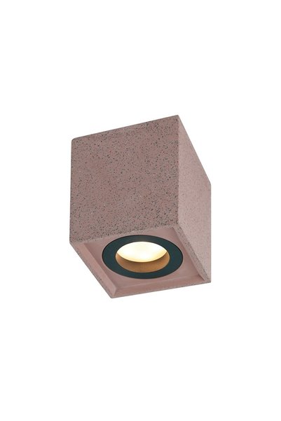 Aca Light Φωτιστικό Οροφής 1XGU10 Κόκκινο Τσιμέντο 8.5Χ8.5ΧΥ10ΕΚ MONTE / MK13...
