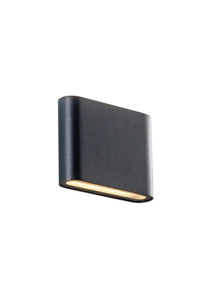 Aca Light ΦΩΤΙΣΤΙΚΟ ΤΟΙΧΟΥ LED SMD 7W 310LM 60° 230V AC 3.000K ΣΚΟΥΡΟ ΓΚΡΙ CR...